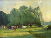 FRY Lewis George Cattle Grazing At Limsfield FRY Lewis George Cattle Grazing At Limsfield