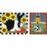 FRY Patricia Bunny With Sunflowers FRY Patricia Bunny With Sunflowers