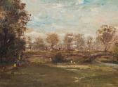 FUSSEDER F. River Landscape With Bridge FUSSEDER F. River Landscape With Bridge