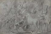 FYT Jan A Man Feeding Two Dogs In A Interior FYT Jan A Man Feeding Two Dogs In A Interior