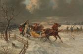 GÖTZELMANN Eduard Ausfahrt Im Winter GÖTZELMANN Eduard Ausfahrt Im Winter