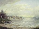 GABLER Hans Blick Vom Malerwinkel Auf Die Halbinsel Wasserburg Am Bodensee An Einem Dunstigen Herbsttag GABLER Hans Blick Vom Malerwinkel Auf Die Halbinsel Wasserburg Am Bodensee An Einem Dunstigen Herbsttag