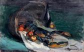 GABORIAUD Josué Nature Morte Aux Fruits, Homard Et Cuivre GABORIAUD Josué Nature Morte Aux Fruits, Homard Et Cuivre