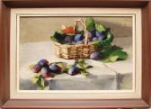 GABORIAUD Josué Still Life With Basket Of Plums GABORIAUD Josué Still Life With Basket Of Plums