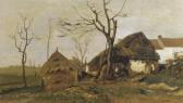 GABRIEL Paul Joseph Const. A View On A Belgian Village GABRIEL Paul Joseph Const. A View On A Belgian Village
