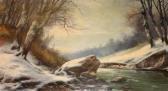 GABRIS BELA Winter River Landscape GABRIS BELA Winter River Landscape