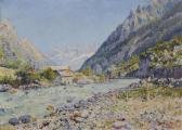 GAGLIARDINI Julien Gustave A River In The Alps GAGLIARDINI Julien Gustave A River In The Alps