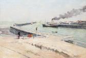 GAGLIARDINI Julien Gustave Ponton Aux Alentours De Deauville GAGLIARDINI Julien Gustave Ponton Aux Alentours De Deauville