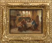 GAISSER Max Holländische Kaufherren-runde In Einem Interieur GAISSER Max Holländische Kaufherren-runde In Einem Interieur