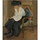 GALANIS Dimitrios Emmanuel Portrait Of Fanny, The Artist's Wife GALANIS Dimitrios Emmanuel Portrait Of Fanny, The Artist's Wife