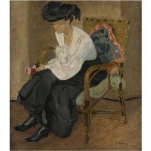 Dimitrios Emmanuel Galanis - Portrait Of Fanny, The Artist's Wife
