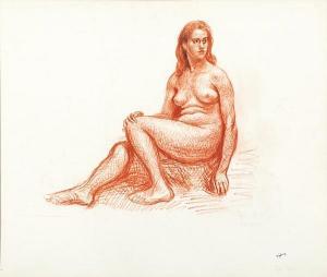 Dimitrios Emmanuel Galanis -  Seated Nude Woman