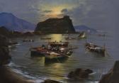 GALANTI Mario Pescatori Al Tramonto GALANTI Mario Pescatori Al Tramonto