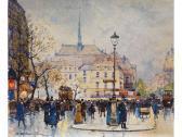 GALIEN-LALOUE Eugene Pariser Strassenszene GALIEN-LALOUE Eugene Pariser Strassenszene
