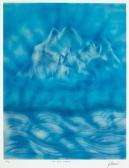 GARCIA Jerry Signed Artist's Proof Printtitled "the Blue Iceberg," 1985 GARCIA Jerry Signed Artist's Proof Printtitled "the Blue Iceberg," 1985