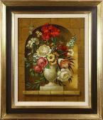 GARCIA MATA Eulalio Still Life With Flowers GARCIA MATA Eulalio Still Life With Flowers