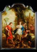 GAREMYN Jan Anton Schäfer Und Schäferin Mit Weiteren Figuren Vor Tiefer Landschaft GAREMYN Jan Anton Schäfer Und Schäferin Mit Weiteren Figuren Vor Tiefer Landschaft