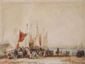GARNERAY Hippolyte Le Retour Des Pêcheurs En Normandie GARNERAY Hippolyte Le Retour Des Pêcheurs En Normandie