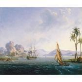 GARNERAY Louis Ambroise View Of A Tropical Port GARNERAY Louis Ambroise View Of A Tropical Port