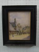 GASKELL George Arthur Dutch Streetscene With Figures GASKELL George Arthur Dutch Streetscene With Figures