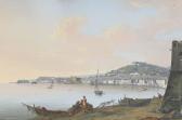 GATTA della Saverio Xavier View Of Naples With The Castel Dell' Ovo GATTA della Saverio Xavier View Of Naples With The Castel Dell' Ovo