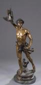 GAUDEZ Adrien Etienne Statue Of Acteon GAUDEZ Adrien Etienne Statue Of Acteon