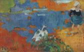 GAUGUIN Paul Bretonne Et Oie Au Bord De L'eau GAUGUIN Paul Bretonne Et Oie Au Bord De L'eau