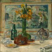GAUGUIN Pola Still Life With Daffodils In Front Of A Painting GAUGUIN Pola Still Life With Daffodils In Front Of A Painting