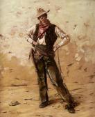 GAUL Gilbert William Portrait Of The Cowboy GAUL Gilbert William Portrait Of The Cowboy