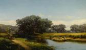 GAY Edward B. Landscape With Figures GAY Edward B. Landscape With Figures