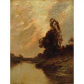 GAY Edward B. River Landscape At Sunset GAY Edward B. River Landscape At Sunset