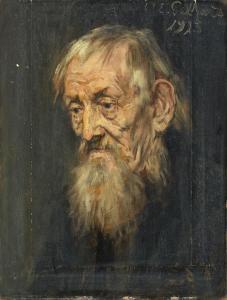 Eduard Von Gebhardt - Bildnis Eines Altenmannes