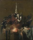 GELDER van Nicolaes Nature Morte Au Coq Et Aux Oiseaux GELDER van Nicolaes Nature Morte Au Coq Et Aux Oiseaux