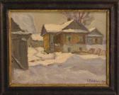 GEMWIZKI J. Winterliches Dorf GEMWIZKI J. Winterliches Dorf