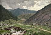 GEORGET Jean-Charles Paysage De Montagne GEORGET Jean-Charles Paysage De Montagne