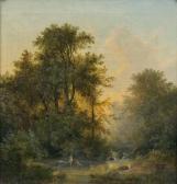 GEORGI Friedrich Otto Abendlandschaft Mit Badenden GEORGI Friedrich Otto Abendlandschaft Mit Badenden