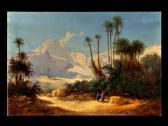 GEORGI Friedrich Otto Orientalische Landschaft Mit Biblischen Gestalten GEORGI Friedrich Otto Orientalische Landschaft Mit Biblischen Gestalten