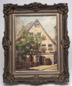 GERICKE Paul Blick Auf Das Dorfgasthaus Zum Nussbaum GERICKE Paul Blick Auf Das Dorfgasthaus Zum Nussbaum