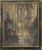 GEUDENS Albert Intérieur D'église GEUDENS Albert Intérieur D'église