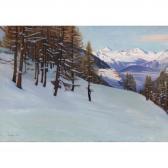 GIANOLI Louis Winterliche Berglandschaft GIANOLI Louis Winterliche Berglandschaft