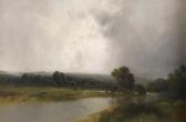GIBB Thomas Henry Rain Over A River Landscape GIBB Thomas Henry Rain Over A River Landscape