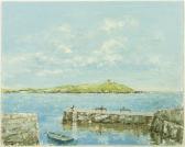 GIBNEY Richard Harbour Scene At Dalkey Near Dublin GIBNEY Richard Harbour Scene At Dalkey Near Dublin