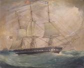 GIBSON G.F. The Ship Charles And Louisa In Choppy Seas GIBSON G.F. The Ship Charles And Louisa In Choppy Seas