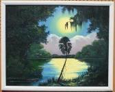 GIBSON James Florida Highwaymen Sunsetriver Scene With Birds In Flight GIBSON James Florida Highwaymen Sunsetriver Scene With Birds In Flight