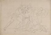 GIBSON John Study For Classical Battle Scene GIBSON John Study For Classical Battle Scene