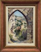 GIBSON Mary Stewart Two Views Of Gordes, Vaucluse GIBSON Mary Stewart Two Views Of Gordes, Vaucluse