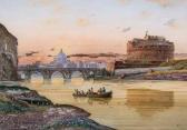 GIGLI Roberto The Tiber With Castel Sant'angelo GIGLI Roberto The Tiber With Castel Sant'angelo