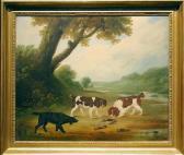 GILL Edmund Ward Three Spaniels With The Day's Catch GILL Edmund Ward Three Spaniels With The Day's Catch