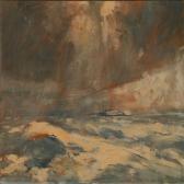 GILLOT Eugène Louis A Steamer In Rough Sea GILLOT Eugène Louis A Steamer In Rough Sea