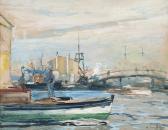 GILLOT Eugène Louis Bateau Sur La Siene GILLOT Eugène Louis Bateau Sur La Siene